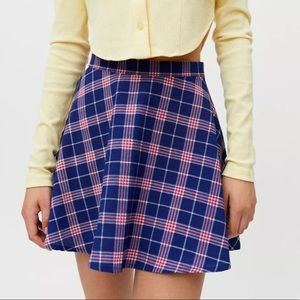 Urban Outfitters Angie Plaid Circle Skirt